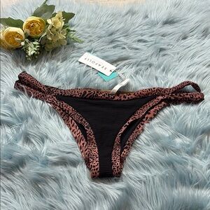 NWT Seafolly Wild Ones Brazillian Bikini Bottoms Sz 10